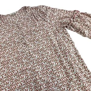Max Studio Cottagecore Boho Peasant‎ Blouse Ditsy Floral Prairie Fairycore XL